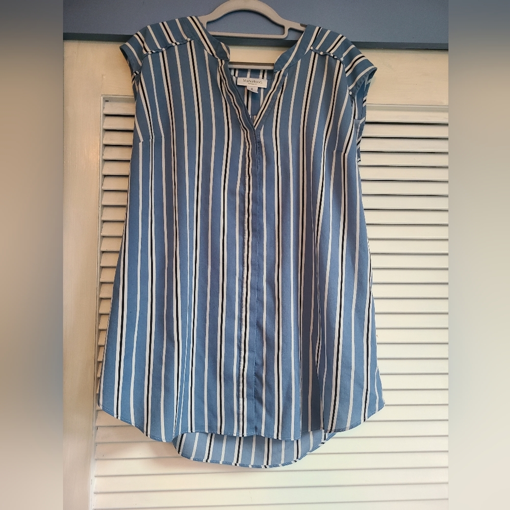 Motherhood Maternity striped sleeveless top | Size medium